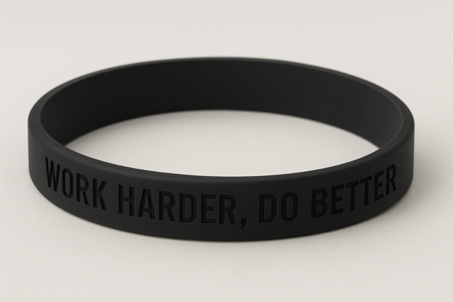 WORK HARDER DO BETTER Silicone Bracelet